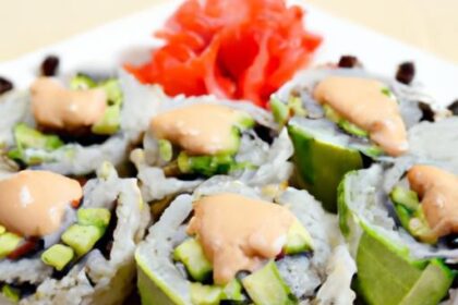 Delicious Vegan Sushi Rolls with Creamy Avocado & Crisp Cucumber