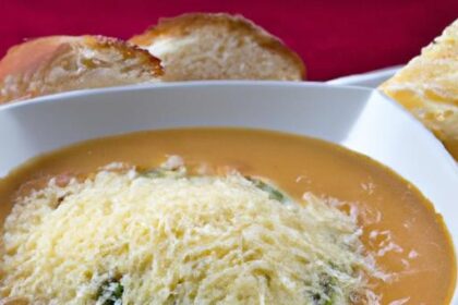 Cozy Up with Savory, Hearty Chicken Parmesan Soup