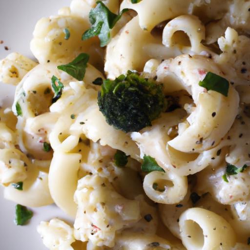 Creamy Vegan Alfredo Pasta with Nutty Cauliflower Twist