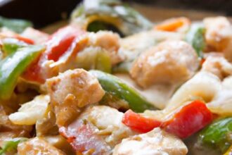 Sizzling Chicken Philly Cheesesteak Skillet: A Flavor Feast