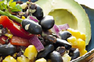Zesty Black Bean Corn Salad: A Flavorful Fiesta in Bowls