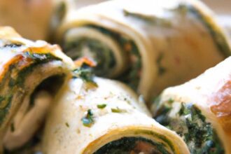 Savory Spinach and Feta Pinwheels: A Perfect Appetizer Delight