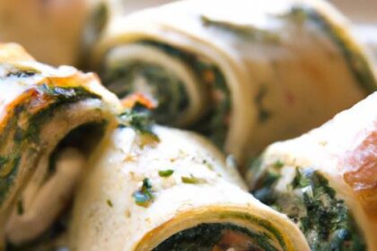 Savory Spinach and Feta Pinwheels: A Perfect Appetizer Delight