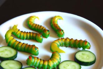 Crunchy Cucumber Caterpillar Snacks: A Surprising Treat