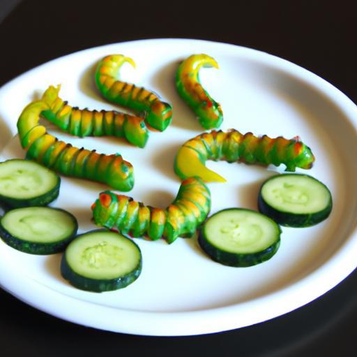 Crunchy Cucumber Caterpillar Snacks: A Surprising Treat