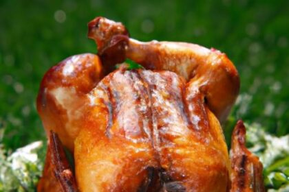 Crispy Beer Can Chicken Made with Non-Alcoholic Brew