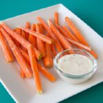 Crunchy Carrot Sticks Meet Creamy Ranch: Perfect Snack Duo