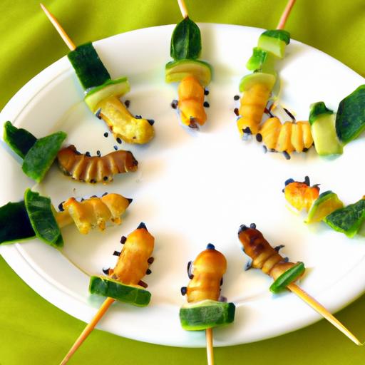 Crunchy Cucumber Caterpillar Snacks: A Surprising Treat