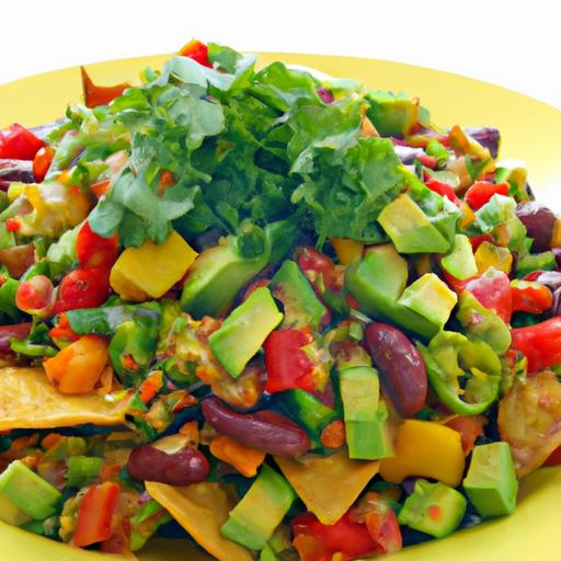 Crunchy Loaded Veggie Nachos: A Colorful Flavor Fiesta