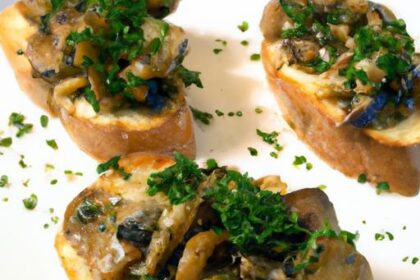 Savory Bliss: Caramelized Onion & Mushroom Crostini Magic