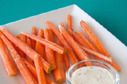 Crunchy Carrot Sticks Meet Creamy Ranch: Perfect Snack Duo