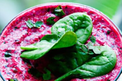 Berry Spinach Smoothie: A Nutritious Boost in Every Sip