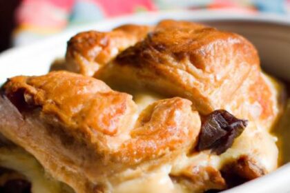 Decadent Croissant Bread Pudding: A Buttery Twist on Comfort