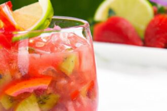 Refreshing Twist: The Delight of Strawberry Kiwi Lemonade