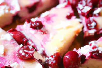 Sweet & Tart Delight: The Magic of Cranberry Bliss Bars