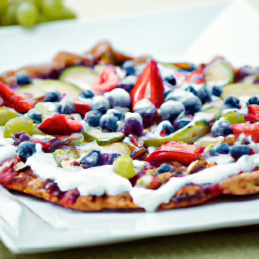 Delightful Fruit & Chocolate Dessert Pizza: A Sweet Twist