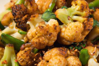 Crispy Air Fryer Kung Pao Cauliflower: A Flavorful Delight