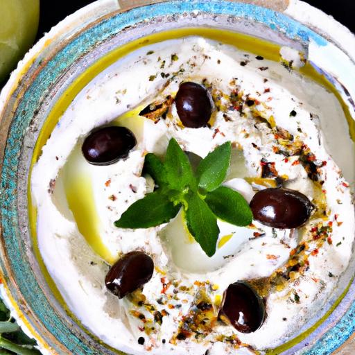 Creamy Labneh with Olive Oil & Za'atar: A Flavorful Middle Eastern Delight