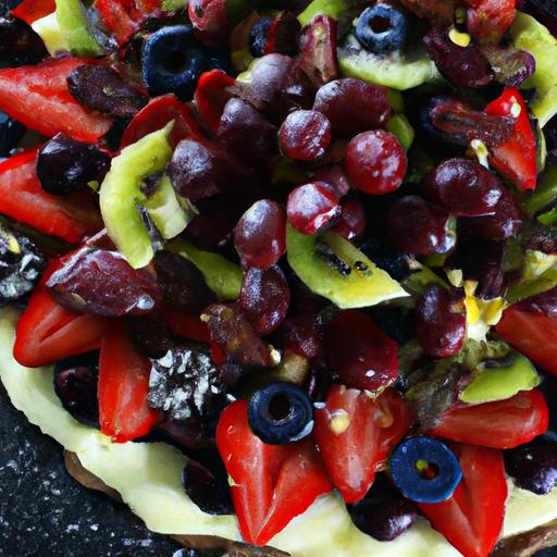 Delightful Fruit & Chocolate Dessert Pizza: A Sweet Twist