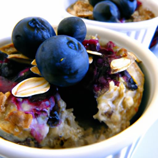 Bursting blueberry Baked Oatmeal Cups: A Nutritious Treat