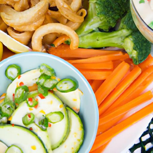 Creamy White bean Dip Paired with Crisp Veggie Sticks