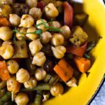 Flavorful One-Pan Roasted Veggies & Chickpeas Delight