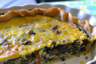 Delightful Vegan Spinach & Mushroom Quiche Recipe Unveiled