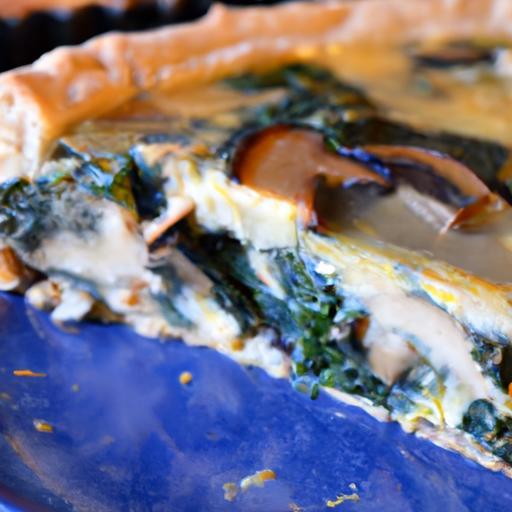 Vibrant Vegan Spinach & Mushroom Quiche: A Savory Delight
