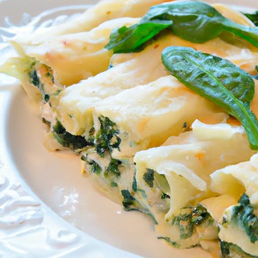 Savory Manicotti with Creamy Ricotta and Fresh Spinach