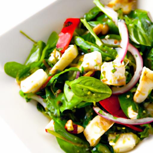 Fresh and Flavorful: Grilled Halloumi Salad with Mint Vinaigrette