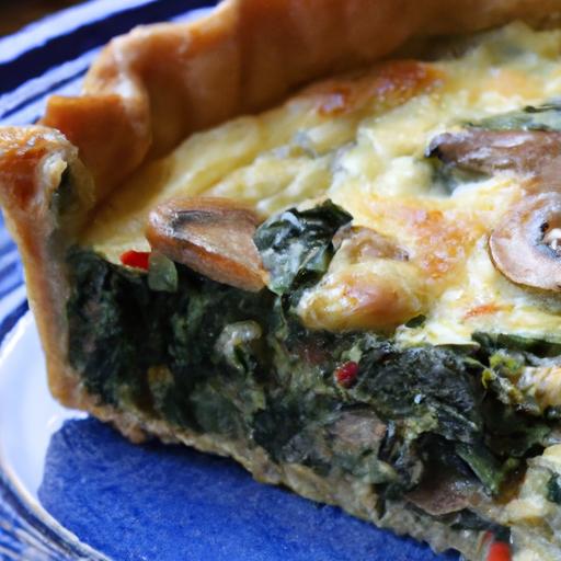 Vibrant​ Vegan Spinach & Mushroom Quiche: A⁣ Savory Delight