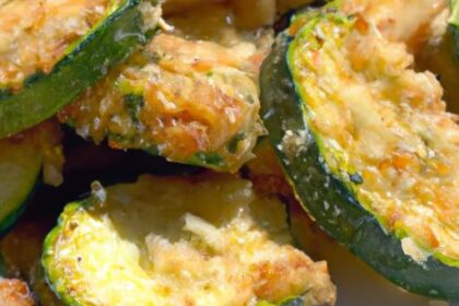 Crispy Parmesan-Crusted Zucchini Bites: A Savory Delight