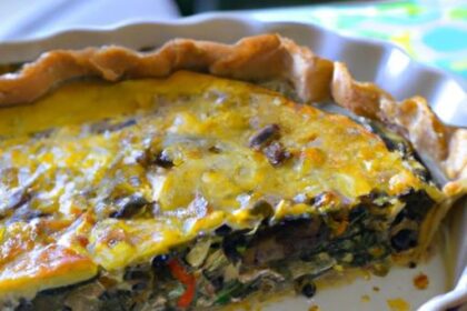 Delightful Vegan Spinach & Mushroom Quiche Recipe Unveiled