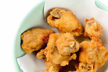 Crispy Air Fryer Chicken Bites Brined in Zesty Pickle Juice