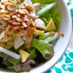 Crunchy Chopped Thai Chicken Salad with Creamy Peanut Dressing