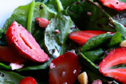 Refreshing Fusion: The Spinach & Strawberry Salad Delight