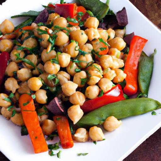 Flavorful One-Pan Roasted Veggies and Chickpeas Recipe