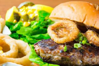 Saddle Up for Cowboy Burgers with Crispy Onion Rings