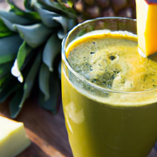 tropical Boost: The Power-Packed Pineapple Kale Smoothie