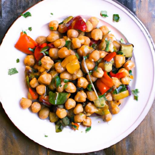 Flavorful One-Pan Roasted Veggies and Chickpeas Recipe