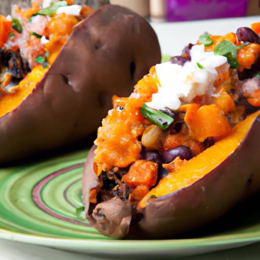 Hearty Stuffed ⁤Sweet Potatoes with ‍Black ‍Beans Delight