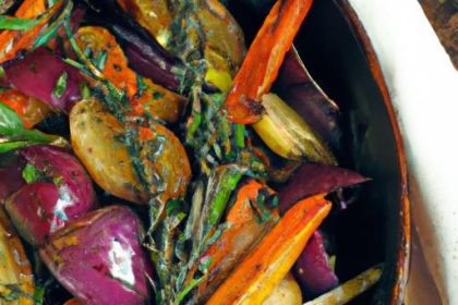Earthy Roasted Root Vegetables Infused with Fresh Thyme