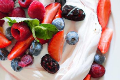 Pavlova Perfection: A Fresh Fruit Dessert Delight