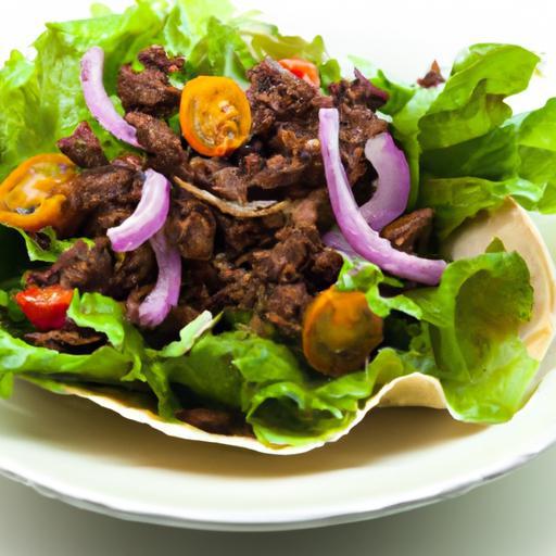 Taco Salad Twist: Savory Ground Beef Meets Crunchy Greens