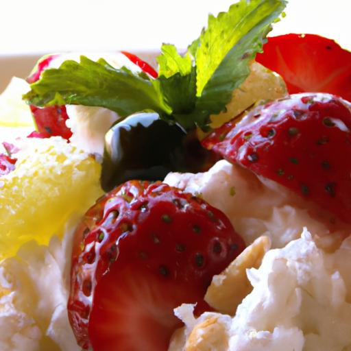 Sweet Harmony: Cottage cheese, Honey ⁣& Fruit Delight