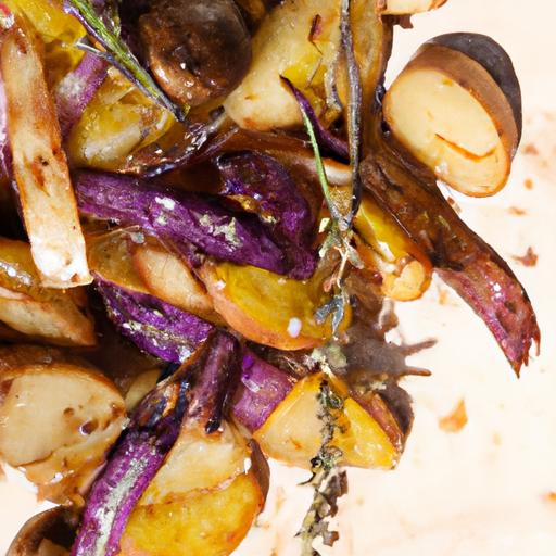 Earthy Roasted Root Vegetables Infused with‍ Fresh Thyme