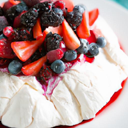 Pavlova Perfection: A Fresh Fruit Dessert Delight